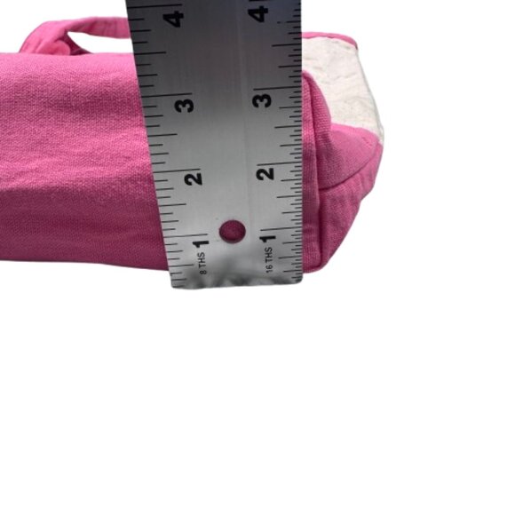 Pink Sailboat Canvas Preppy Beach Resort Cruise Vacation Tote Bag 15 x 11 x 3 - Picture 12 of 15